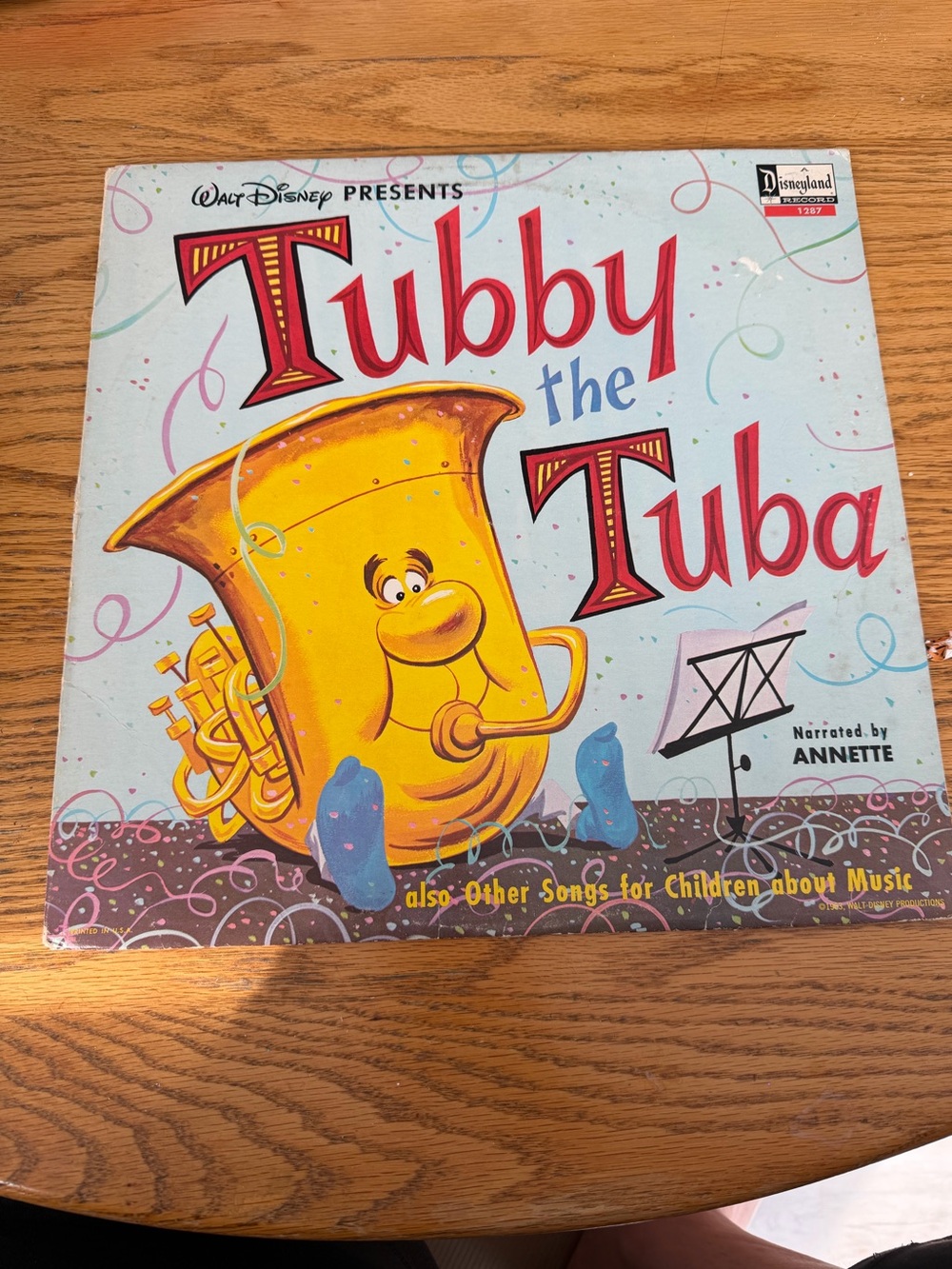 Vintage Walt Disney - Tubby the Tuba Vinyl Record